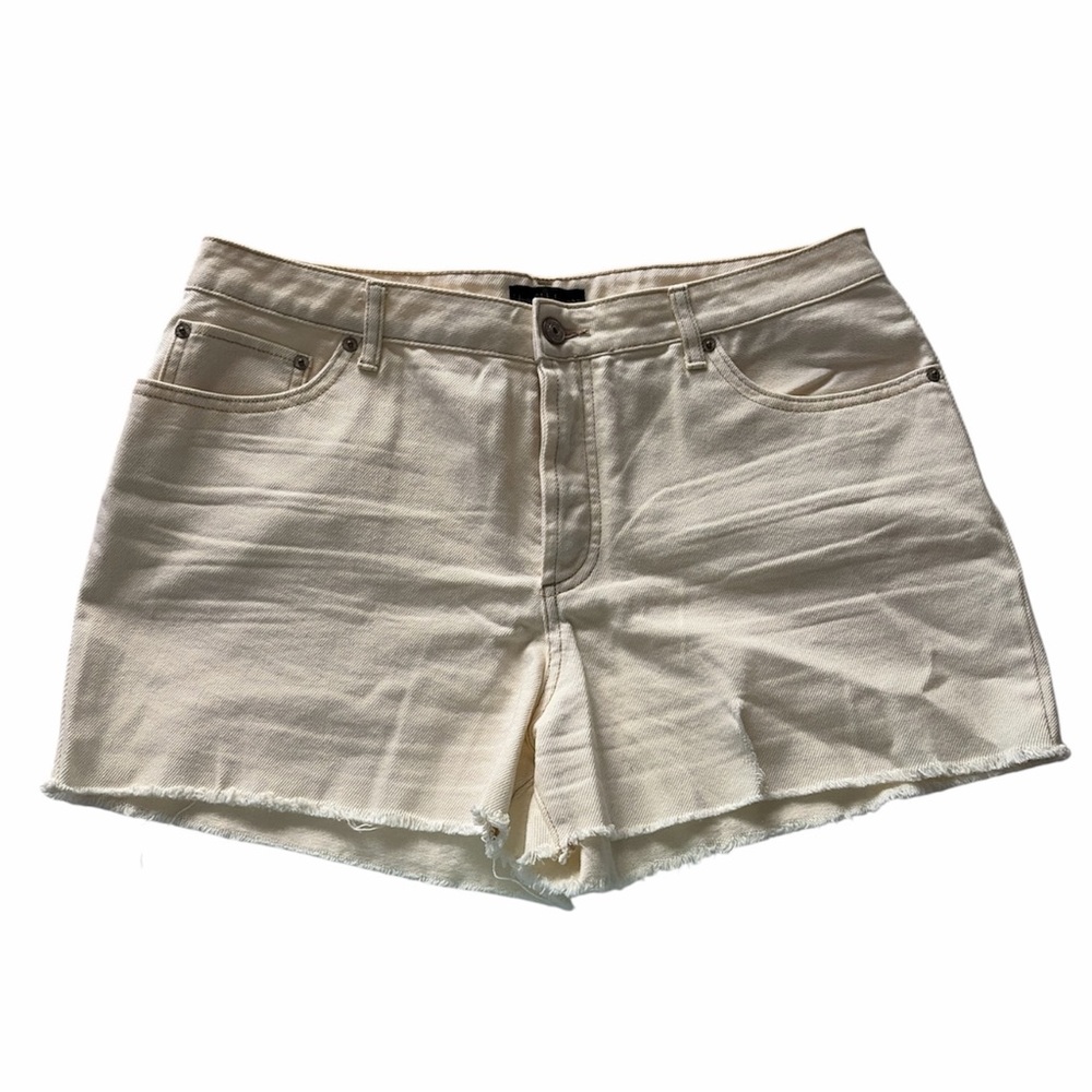 House of Harlow High Rise Mom Shorts Sz 30 Raw Hem Button Fly Boho Festival